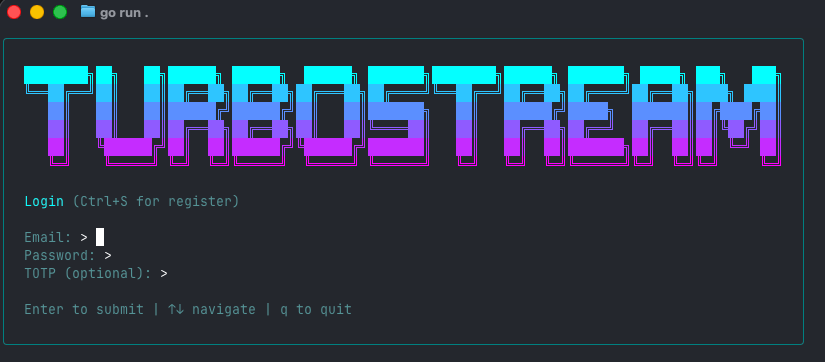 Launching Turbostream Terminal UI - Open Source